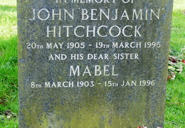 HITCHCOCK John Benjamin 1905-1995 and his sister Mabel 1903-1996